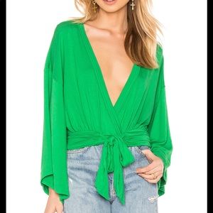 Free People that’s a wrap Solid top Small